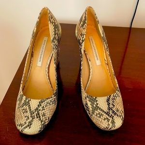 Diane von Furstenberg snakeskin heels